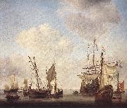 Warships at Amsterdam rt VELDE, Willem van de, the Younger